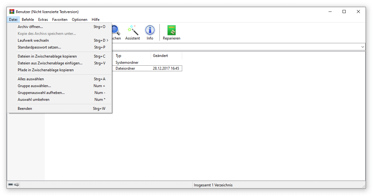 WinRAR Deutsch in der aktuellen Version 5.91