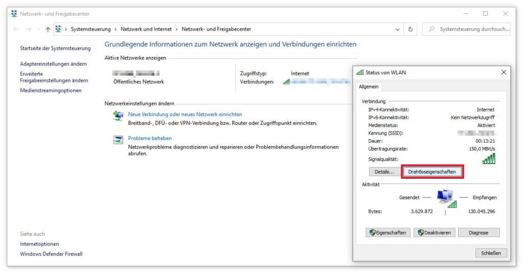 WLAN Passwort auslesen und in Win 10 anzeigen keyportal.at